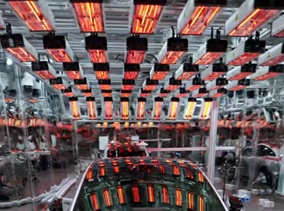 朗普R10系列紅外輻射加熱器在新能源汽車VOC實驗中的應用優勢